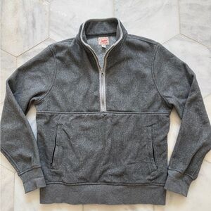 J. Crew Charcoal Half-Zip Sweater